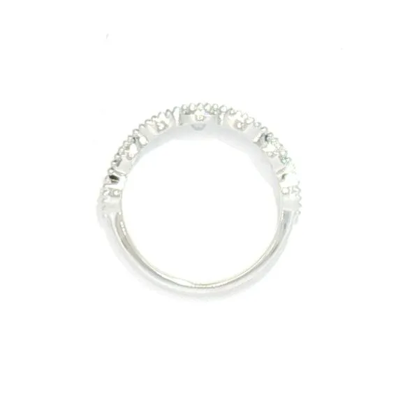 Modern Sophistication-14k White Gold Diamond Wedding Band Image 4 Bryan Jewelry Prattville, AL