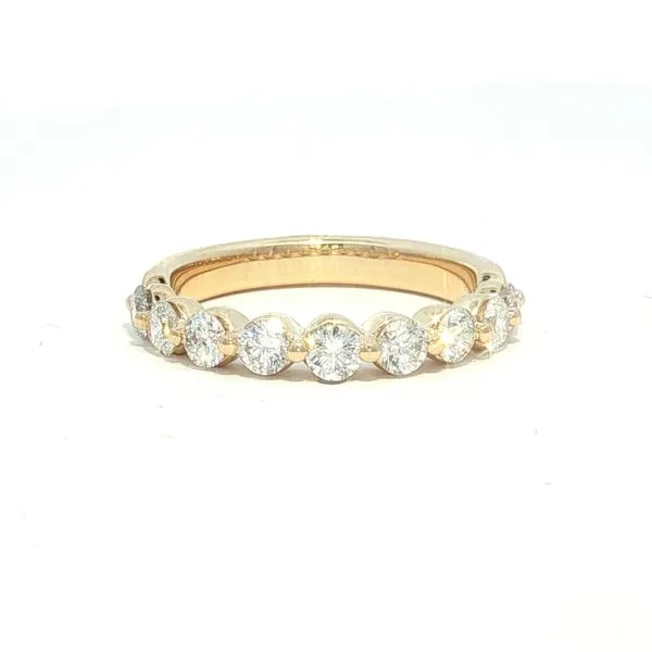 14k Yellow Gold 1ctw Floating Diamond Band Bryan Jewelry Prattville, AL