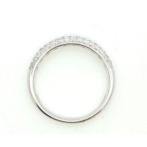 14kw 1/2ctw Triple Row Pave' set diamond band Image 4 Bryan Jewelry Prattville, AL