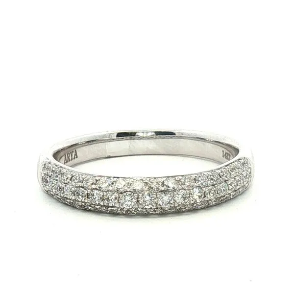 14kw 1/2ctw Triple Row Pave' set diamond band Bryan Jewelry Prattville, AL