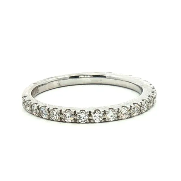 Diamond White Gold Round Brilliant Cut Diamond Band in 14kw Image 2 Bryan Jewelry Prattville, AL