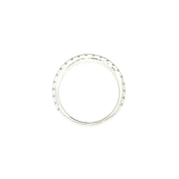 Diamond White Gold Round Brilliant Cut Diamond Band in 14kw Image 5 Bryan Jewelry Prattville, AL