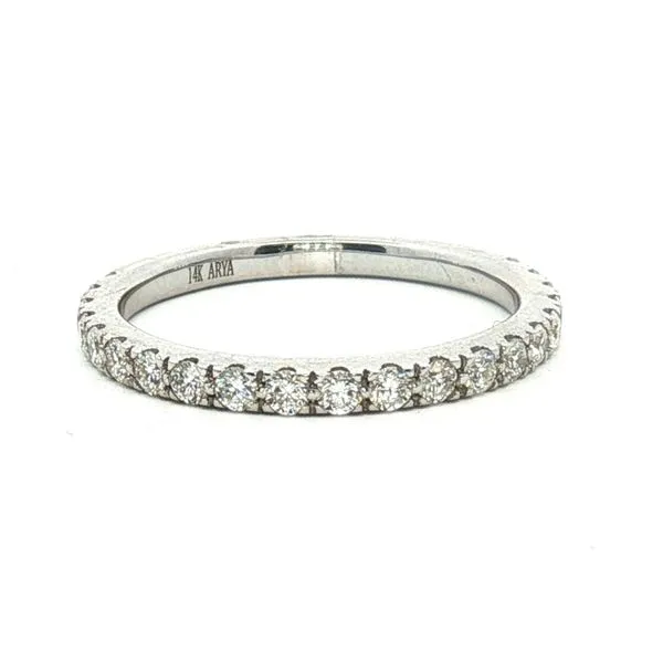 Diamond White Gold Round Brilliant Cut Diamond Band in 14kw Bryan Jewelry Prattville, AL