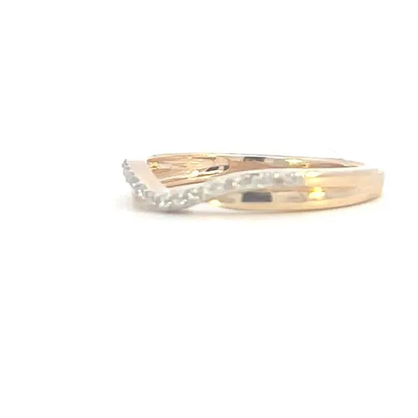 Curved Diamond Wedding band Image 2 Bryan Jewelry Prattville, AL