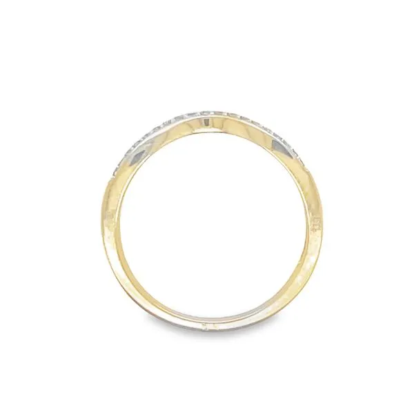 Curved Diamond Wedding band Image 4 Bryan Jewelry Prattville, AL