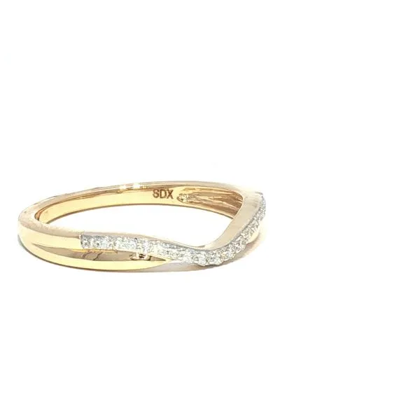 Curved Diamond Wedding band Image 2 Bryan Jewelry Prattville, AL