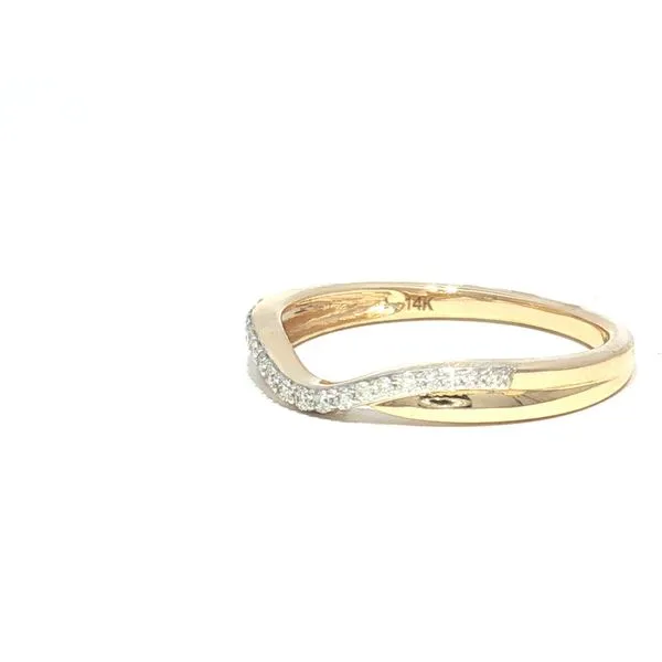 Curved Diamond Wedding band Image 3 Bryan Jewelry Prattville, AL