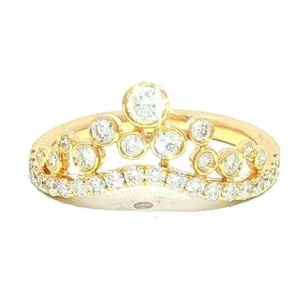 Regal Sparkle: Curved Tiara Diamond Band Image 2 Bryan Jewelry Prattville, AL