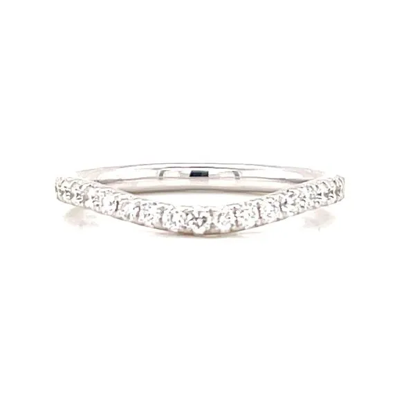 Graceful Curve, Brilliant Sparkle Diamond Wedding Band Image 2 Bryan Jewelry Prattville, AL
