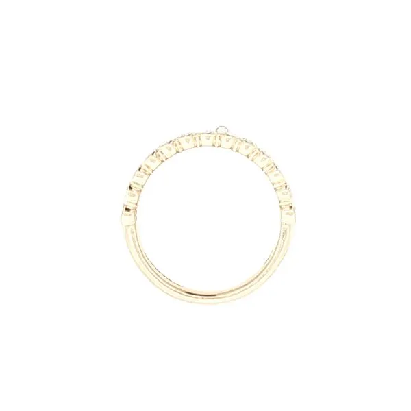 13 Half Bezel Set Oval Shape Diamond Band in 14ky Image 5 Bryan Jewelry Prattville, AL