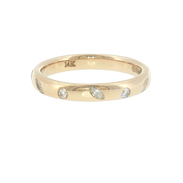 Modern Muse Round & Marquise Diamond Band Image 2 Bryan Jewelry Prattville, AL