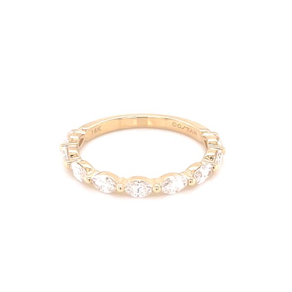 Marquise Floating Diamond Band in 14ky Image 4 Bryan Jewelry Prattville, AL