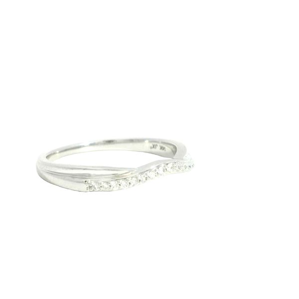 Graceful Curve Diamond Band in 14K White Gold – .10ctw Image 4 Bryan Jewelry Prattville, AL