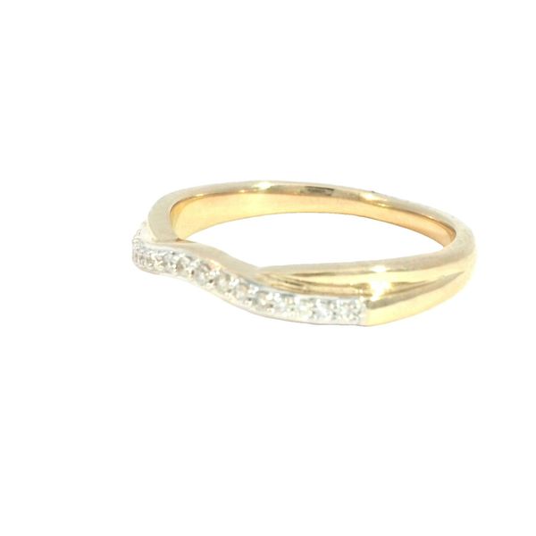 Delicate Curve Diamond Band in 14K Yellow Gold – .10ctw Image 2 Bryan Jewelry Prattville, AL