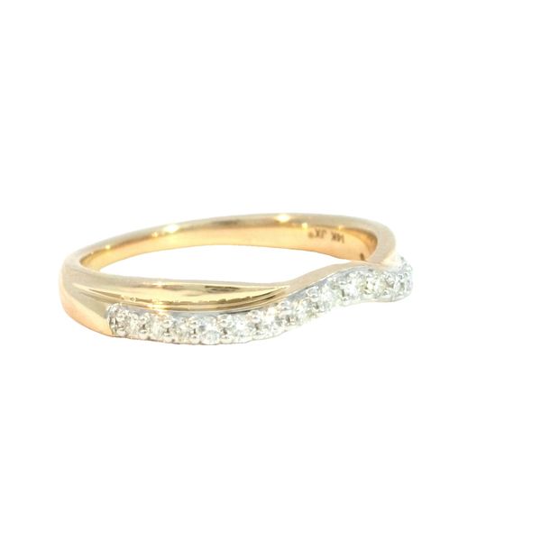Curved Diamond Band in 14ky Image 3 Bryan Jewelry Prattville, AL