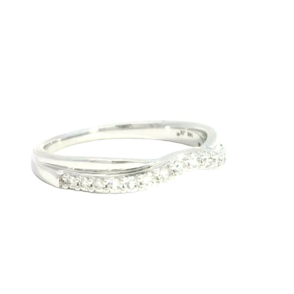 Curved Diamond Band in 14kw Image 3 Bryan Jewelry Prattville, AL