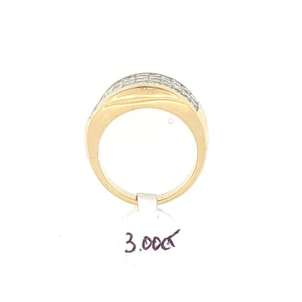 Estate Four Row Princess Cut Diamond Band Image 5 Bryan Jewelry Prattville, AL