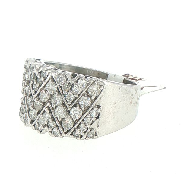 Chevron Diamond Estate Band Image 5 Bryan Jewelry Prattville, AL