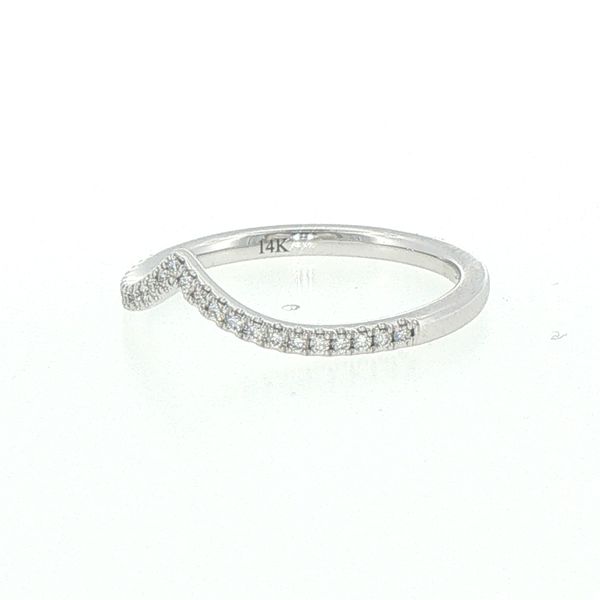 Delicate Diamond Chevron Band Image 4 Bryan Jewelry Prattville, AL