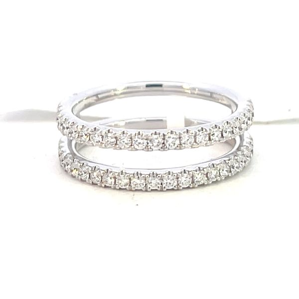 A 14k white gold .55ctw diamond ring guard Bryan Jewelry Prattville, AL