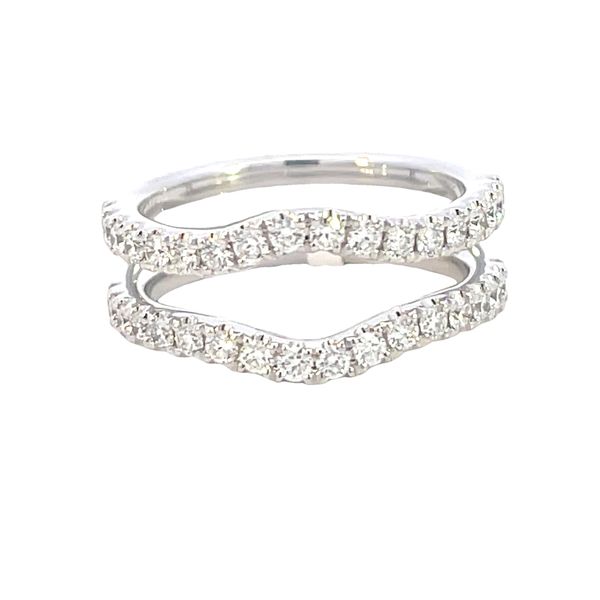 A 14k white gold curved ring guard-.85ctw Bryan Jewelry Prattville, AL