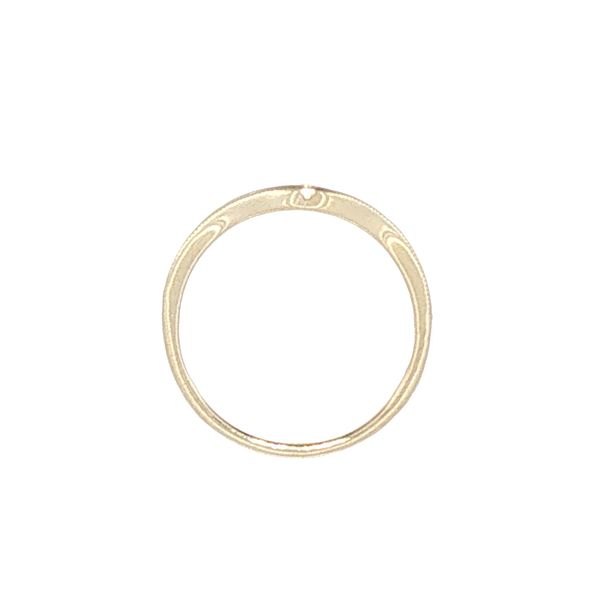 14ky 1/5ctw natural diamond curved enhancer wedding band with milgrain edge Image 4 Bryan Jewelry Prattville, AL