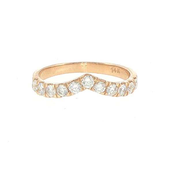 14ky 1/2ctw natural diamond Chevron style wedding band Bryan Jewelry Prattville, AL