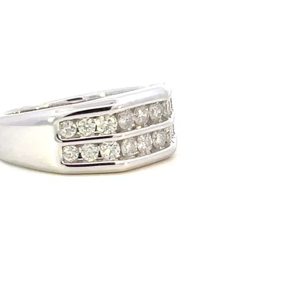 10kw 1ctw double row diamond band-9.5-4.7 taper Image 2 Bryan Jewelry Prattville, AL