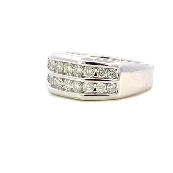 10kw 1ctw double row diamond band-9.5-4.7 taper Image 3 Bryan Jewelry Prattville, AL