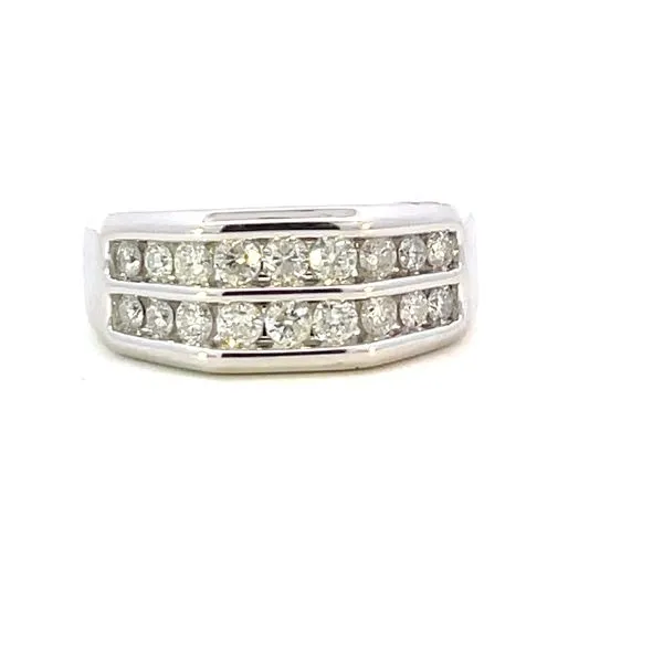 10kw 1ctw double row diamond band-9.5-4.7 taper Bryan Jewelry Prattville, AL