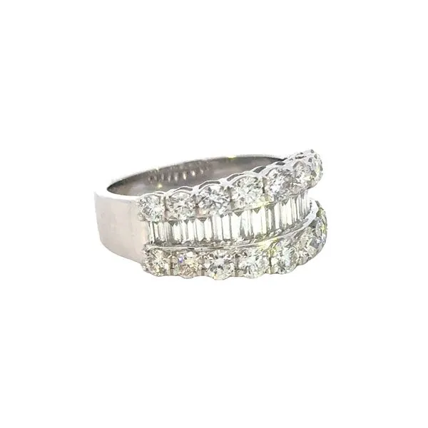 Triple Row Diamond Band-Trisha in 14kw Image 3 Bryan Jewelry Prattville, AL