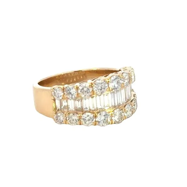 Triple Row Diamond Band-Trisha in 14ky Image 2 Bryan Jewelry Prattville, AL