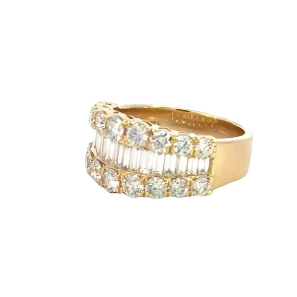 Triple Row Diamond Band-Trisha in 14ky Image 3 Bryan Jewelry Prattville, AL