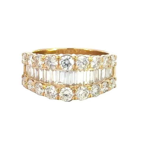 Triple Row Diamond Band-Trisha in 14ky Bryan Jewelry Prattville, AL