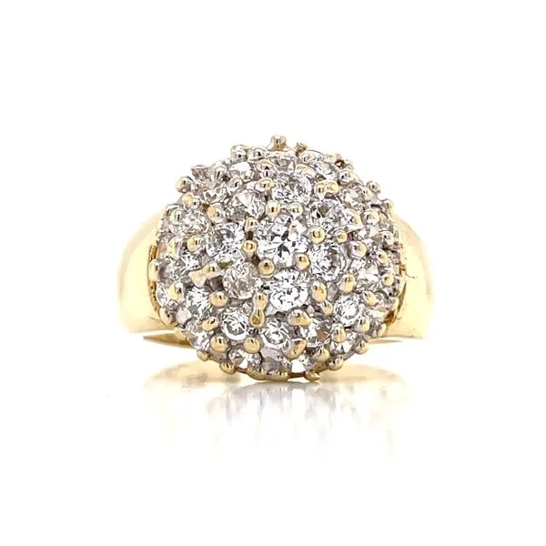 Domed Pave' Cluster Image 4 Bryan Jewelry Prattville, AL