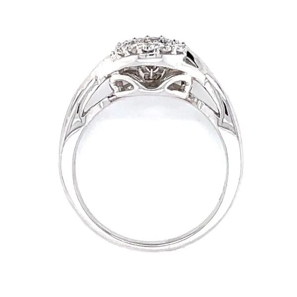 Halo Shimmering Diamond Ring Image 3 Bryan Jewelry Prattville, AL