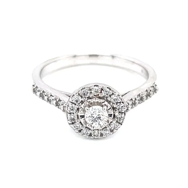 Radiant Reverie: Double Halo Diamond Ring Image 2 Bryan Jewelry Prattville, AL