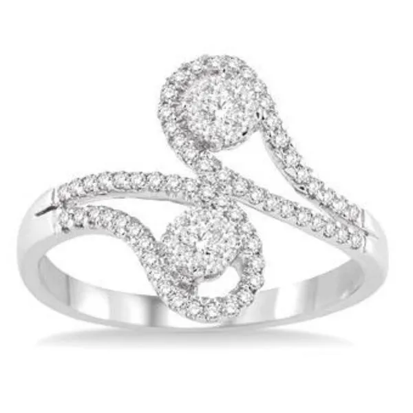3/8 Ctw Lovebright Round Cut Diamond Ring in 14K White Gold Bryan Jewelry Prattville, AL