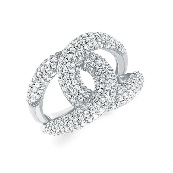 Pave' Set Linked Together Ring Bryan Jewelry Prattville, AL