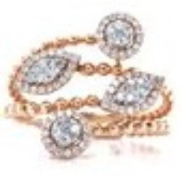 Rose Gold Right Hand Ring Image 2 Bryan Jewelry Prattville, AL