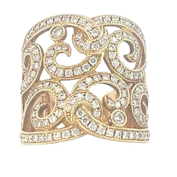 Stand Alone Scrolls Band in 14k yellow gold Bryan Jewelry Prattville, AL