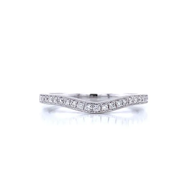 Curved Diamond Wedding Band Image 2 Bryan Jewelry Prattville, AL