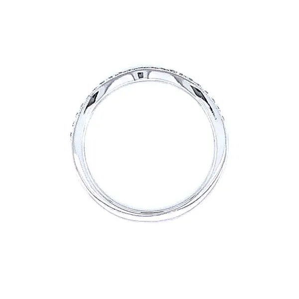 Curved Diamond Wedding Band Image 4 Bryan Jewelry Prattville, AL