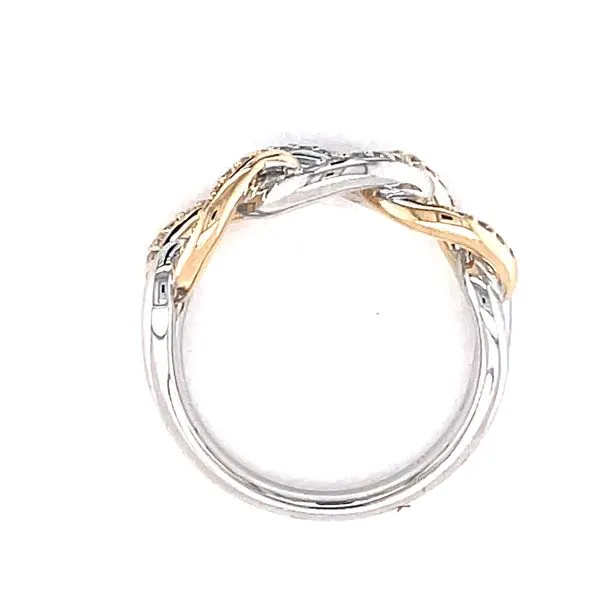 Open Link TT Pave' Set Diamond Ring Image 3 Bryan Jewelry Prattville, AL