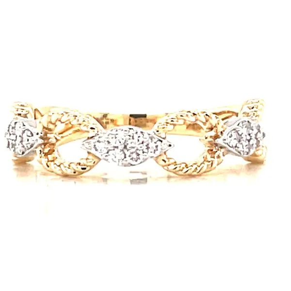 14k Two-Tone Gold Diamond Fashion Ring – 1/5ctw Bryan Jewelry Prattville, AL