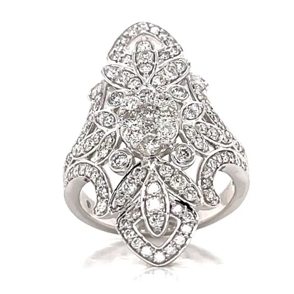 Oval Illusion Head Vintage Shield Ring Bryan Jewelry Prattville, AL