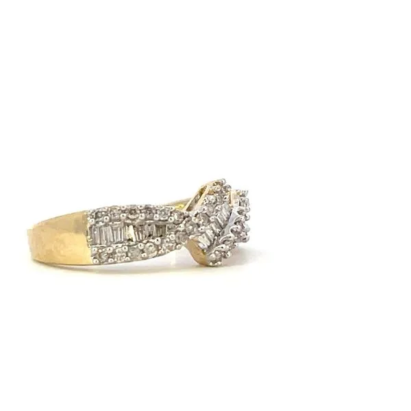 Baguette & Round diamond fashion band-14ky-.66ctw Image 2 Bryan Jewelry Prattville, AL