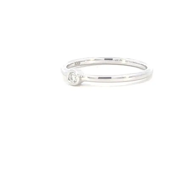 Bezel set solitaire-.05ct-14kw Image 3 Bryan Jewelry Prattville, AL