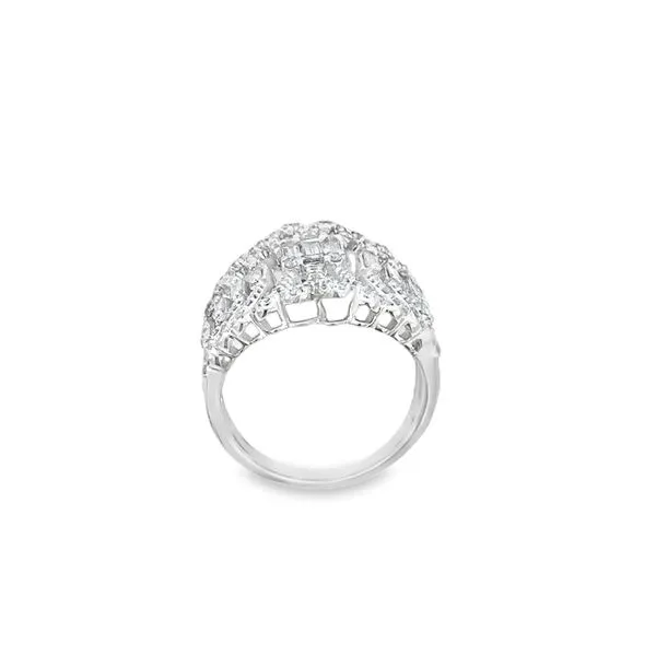 Beautiful 14k white gold Cigar Band Image 5 Bryan Jewelry Prattville, AL