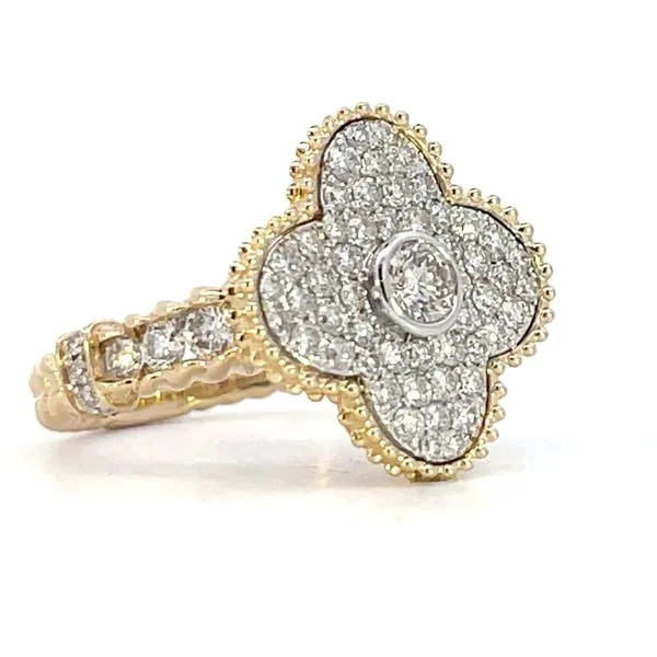 Exceptional Diamond Clover Ring Image 5 Bryan Jewelry Prattville, AL
